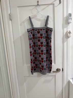 NWT Teddy Fresh grey sweater dress w/ adjustable straps